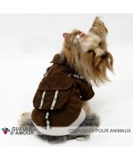 Warm jacket for mini dog miniature size XS S M for the winter against the wind snow rain waterproof