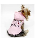 Abrigo rosa con capucha para perro pequeño talla XXS XS, mini chihuahua, toy, yorkshire en París, Marsella, Lyon, Mónaco