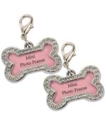 Pendentif os strass crystal pour photo ou adresse pour chien et chat idéal pour personnaliser vos cadeaux !