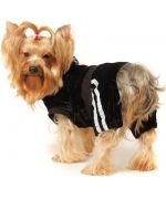 jogging noir pour chien velour chic tres beau gueule d amour