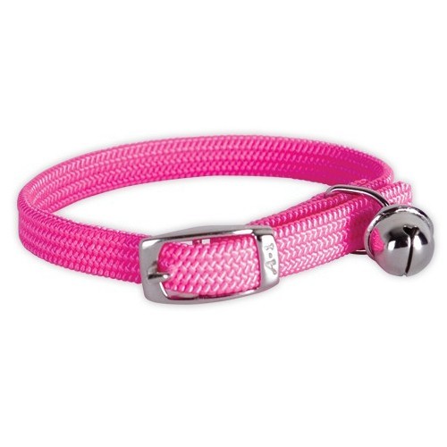 collar-nylon-simple-chrome-cat-pink-cheap-kitten-small-dog-boutique-pas-chere
