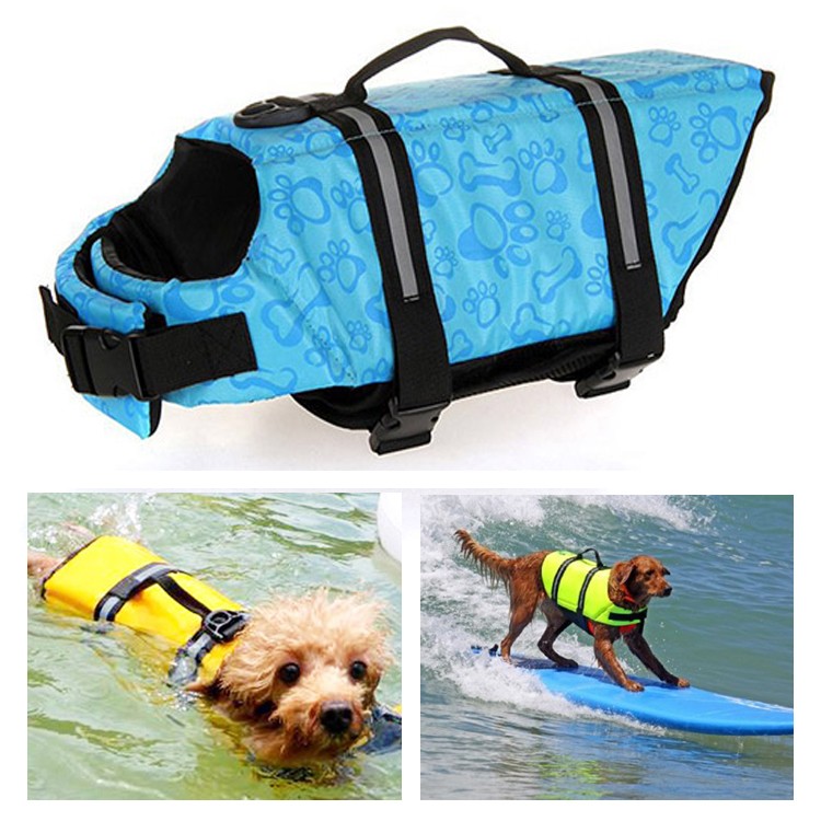 buy sky blue life jacket pets small big dog love mouth