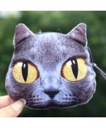 Lindo divertido gato negro monedero envío gratis gato regalo