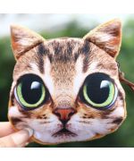 lindo y divertido monedero con forma de gato negro, entrega gratuita, regalo para gatos, ideas de regalos sobre el tema de los