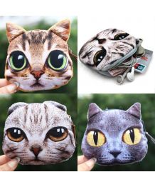 Cat head purse