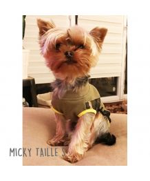 Tank top for dog and cat - khaki