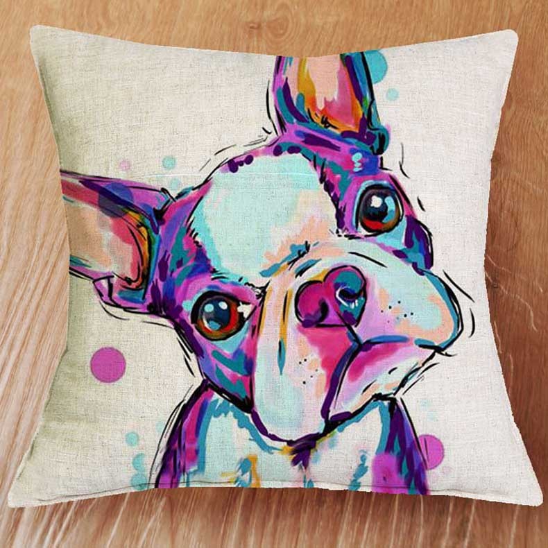 cushion dog too cute home design idea deco gift bulldog