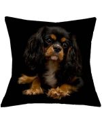 coussin king charles pour deco maison chambre design noir en lin superbe qualité