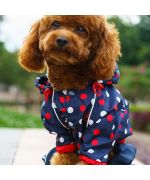 Cheap dog raincoat with original paws