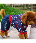 rain coat for dog with paws