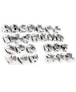 Letter silver charms A - Z 10 MM for necklace customizable for dog