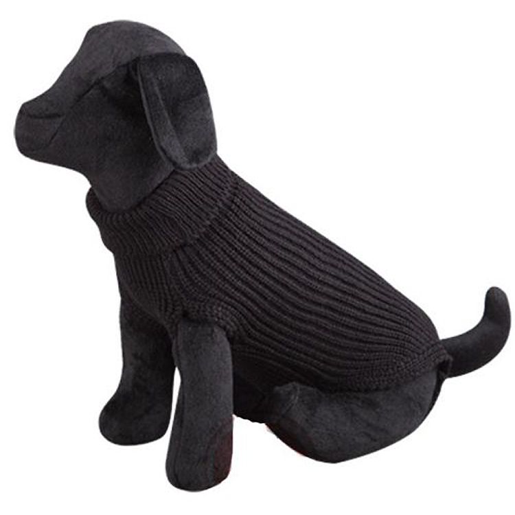 pull pour chien noir en laine pas cher mignon classique pratique boutique ile de la reunion martinique dom tom