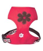 red-flower-harness-for-dog delivery Reunion Island, Martinique, Guadeloupe, Dom Tom