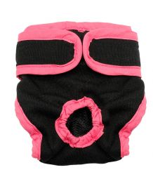 Culotte pour chien - Noir et rose