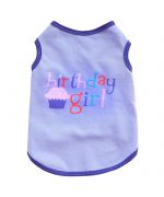 tee-shirt pour chienne d'anniversaire t-shirt pour animal fille chiots chiens chats happy birtday