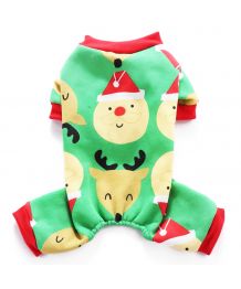 Pijama navideño para perros - Verde