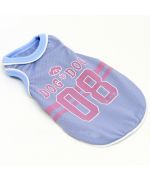 T-shirt pour chien sport basket fashion sans manche bleu clair rose clair mignon sur animalerie en ligne gueule d amour