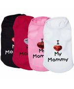 Dog t-shirt I Love my mommy for dog or cat delivery Paris, Montpellier, Marseille, Ajaccio, Poro vecchio, Bastia...