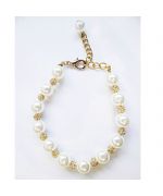 pearl necklace for pet white rhinestone online store original pet mouth d love