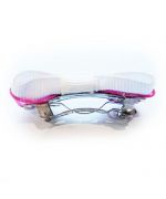 bow for dog clip in pink and white gingham chic and cute cheap fast delivery