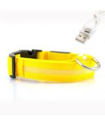 collier led pour chien jaune rechargement usb led pas cherlivraison dom tom guadeloupe suisse belgique