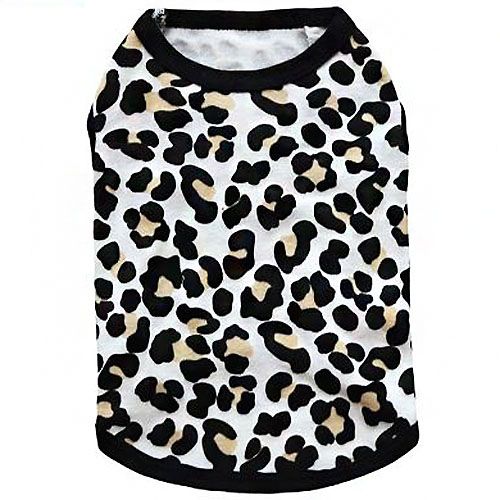 cheap cute leopard dog t-shirt for sale online fast delivery guyana martinique guadeloupe dom tom
