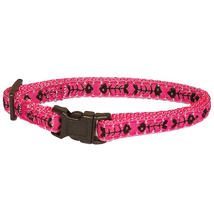 collar de perro rosa