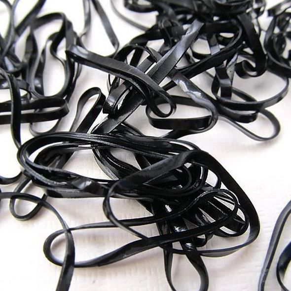 small black rubber bands