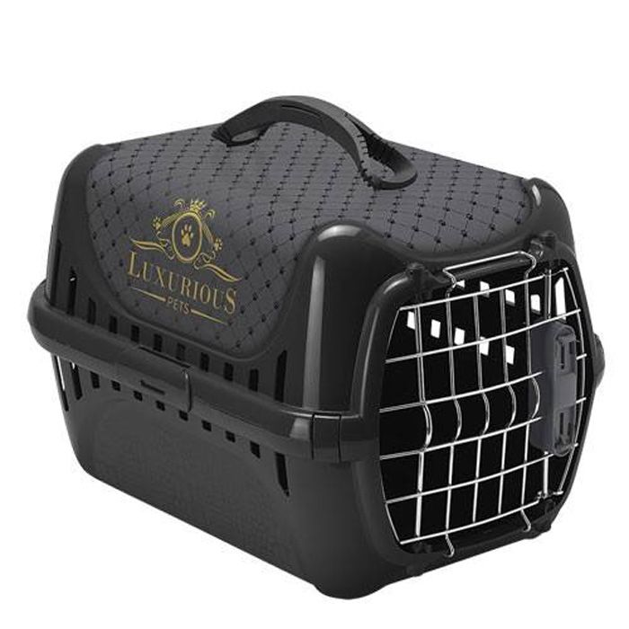 Caja de transporte de lujo para gatos
