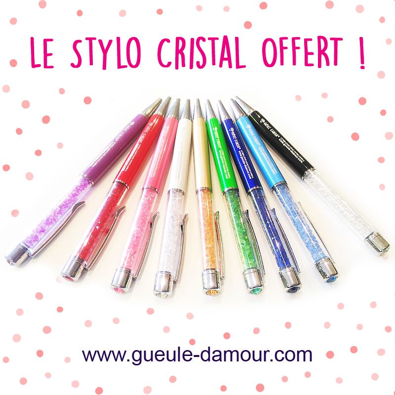 Collection of pens crystal
