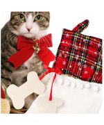 calcetín navideño para gato