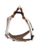 chic harness for small beige dog