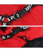 dog clothes with integrated harness