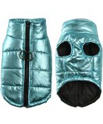 turquoise blue dog coat