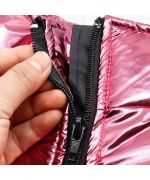 pink waterproof dog jacket