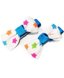 Barrette white patterned stars to dogs and children