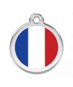médaille-pour-chien-chat-drapeau-france-livraison-gratuite-boutique-gueule-damour-guadeloupe-martinique