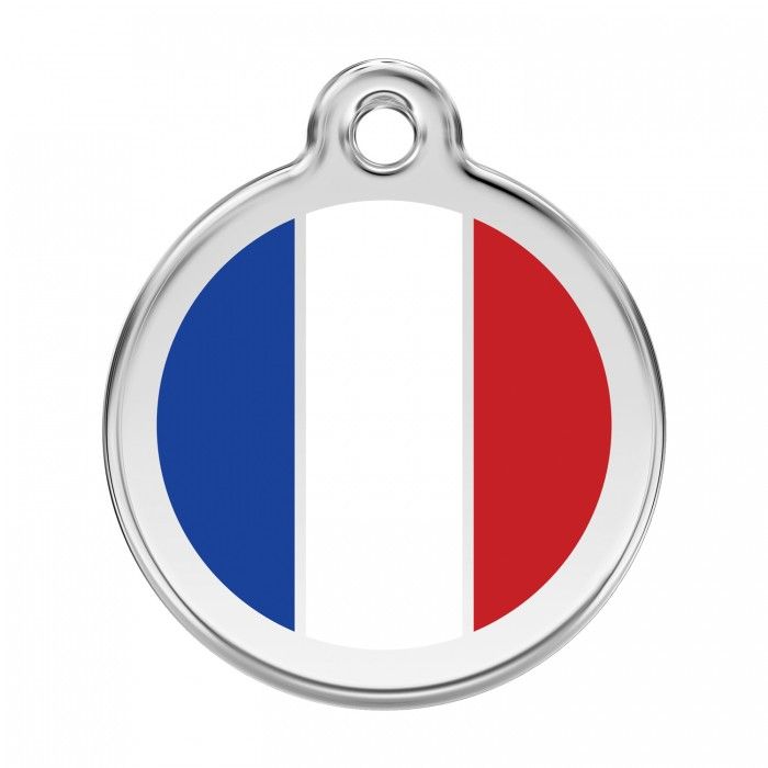 medalla personalizada francia perro y gato