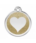 medal with sequins for dog for original gift identification telephone name address