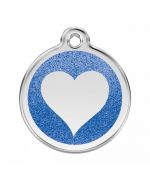 medal with glitter dog for an original gift identification telephone name address