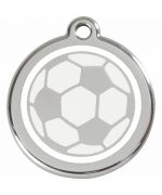 médaille avec ballon de foot pour chien et chat