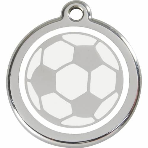 médaille avec ballon de foot pour chien et chat