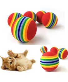 Foam ball for cats multicolor