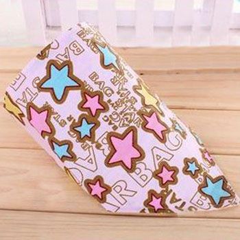 bandana rosa para perro con estrellas