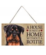 Placa de decoración de la casa de rottweiler