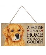 plate golden retreiver