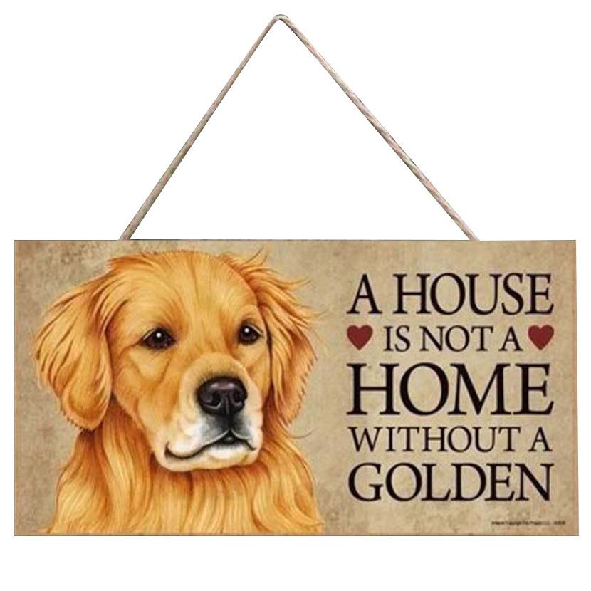 plaque golden retreiver