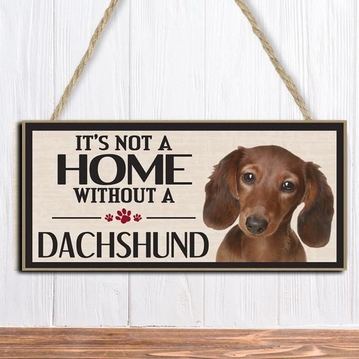 plaque dachshund