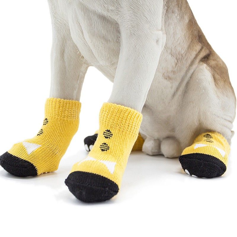 Chiens Trust-chaussettes UK 5-10 chien thème vert et jaune unisexe chaussettes 