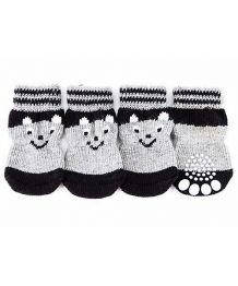 Non-slip socks for dogs and cats - Gray bear